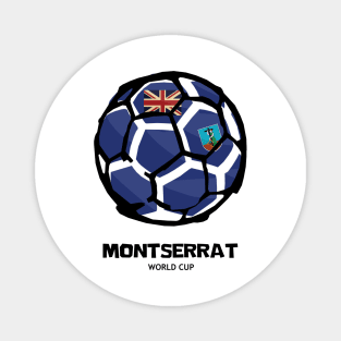 Montserrat Football Country Flag Magnet